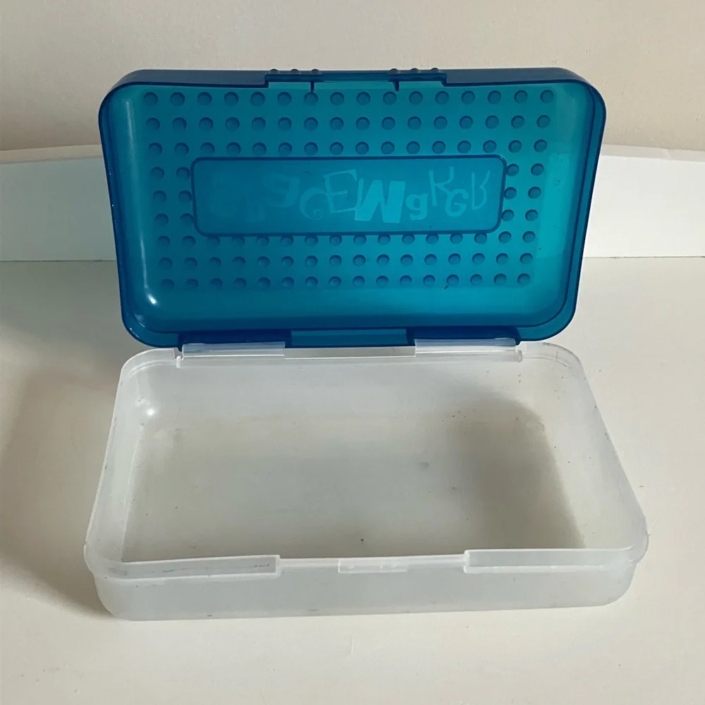 Vintage Blue SpaceMaker Storage Box